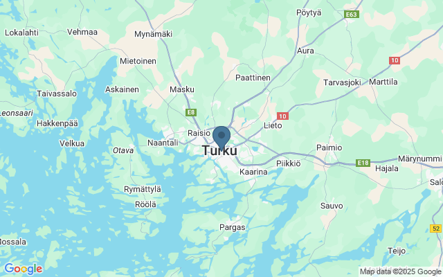 Kaart met locatie Turku
